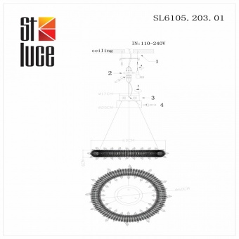 Подвесной светильник ST-Luce Lucchero SL6105.203.01